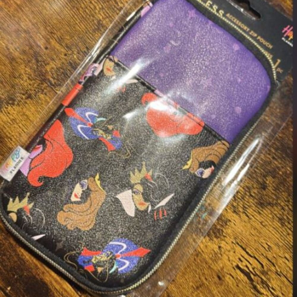 Happy Planner Disney Villains Pen Pouch Classic NEW